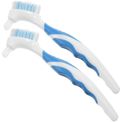 Alipis 2pcs Double-Sided Turtle Shell Cleaning Brush Mud Dirt Remover Portable Mini Double-Head Scrub for Aquatic Turtles and Reptiles Tank Maintenance