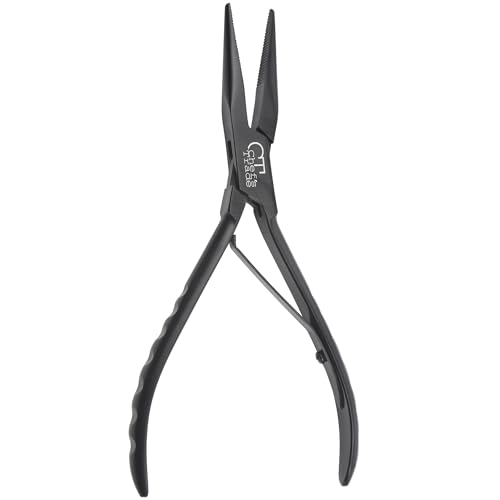 Fish Bone Pliers/Tweezers Stainless Steel Straight Black | Food-Grade Stainless Steel Deboner