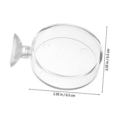 6pcs Cup Feeding Dish for Reptiles and Fish Food Trays for Aquatic Supplies Easy to Install and Clean for Freshwater Environments