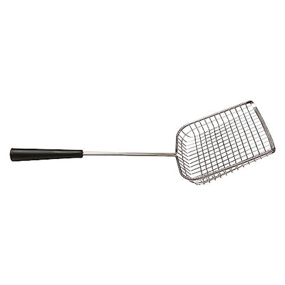 Sand Dipper Cat Poop Scooper & Chicken Poop Scooper - Rugged Big 6" Square Stainless Steel Long Handle for Home Kitty Litter Scoop & Farm Chicken Compatible Coop Scooper (Scoop) - size: 6 - Scoop