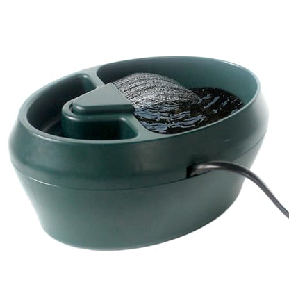 Reptile Lizard Water Dish - Turtle Feeder Bowl, Snake Drinking Dish, Automatic Frog Water Fountain with Pump | 2 in 1 Feeding Tank for Chameleon, Turtle, Lizard, Snake, Amphibians Habitat Care