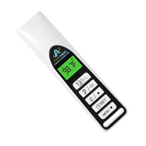 Baby Thermometer, White, 3-in-1 Infrared | Ear, Forehead & Touchless, Fever Thermometer, Base Stand & Clock - color: Silver White