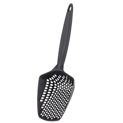 Set of 3 Cat Litter Scoop with Small Holes for Fine Litter, Hanging Handle Deep Reptile Terrarium Sand Sifter, Poop Scooper Rabbit Pooper Lifter Kitten Sifting Shovel (Black, Set of 3) - color: Black, size: Set of 3