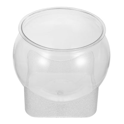 Amosfun Desktop Ecosystem Fish Bowl Aquarium Tank Plastic Tabletop Goldfish Bowl Sturdy Shatterproof Large Size for Home and Office Terrarium Container