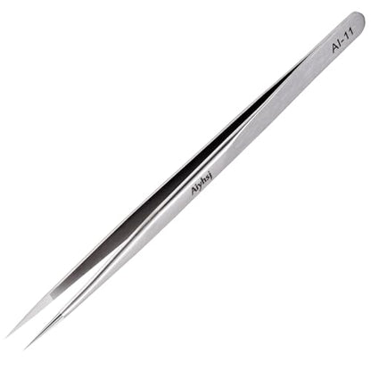 Precision Tweezer, Upgraded Professional Pointed, High-end Stainless Steel | Tweezers for Craft, Electronics, Soldering, Model, Laboratory Work, Jewelry-Making - style: Fine Tip Straight LONG (5.5in)