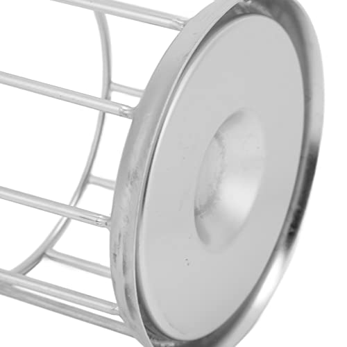 Plplaaoo Stainless Steel Tortoise Feeder–Reptile Food Dish with Round Railing Design | Anti Erosion Turtle Food Dish for Turtles, Lizards & Chameleons | Ideal Reptile Water Dish for Home or Pet Store - size: S