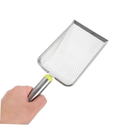 KESYOO Stainless Steel Cat Litter Scoop Litter Shovel for Easy Cleanup Lightweight Design Wide Mouth for Pet Waste for Cat Owners and Reptile Terrariums