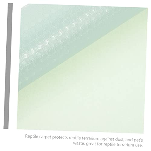 Reptile Carpet Lizard Bedding Tortoise Enclosure Mat Non-Slip Snake Bedding for Crested Gecko Tank - color: Light Green