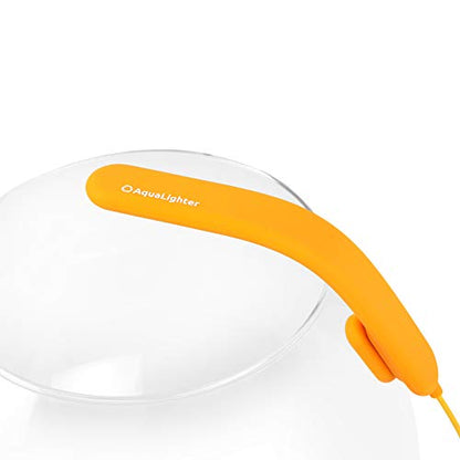 Fish Tank Light - Clip On Aquarium Light - Aquarium Light for Plants - LED Flexible Lamp for Freshwater Light - NanoSoft Yellow Fish Tank Lights 10 Gallon | Plants & Fish Aquarium Lighting, Full Spectrum Grow Lamp, Easy Install, Safe Durable Waterproof fo
