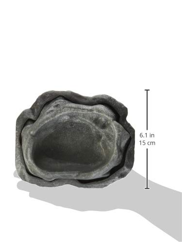 Zoo Med Combo Reptile Rock Food and Water Dish, Medium
