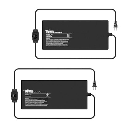 iPower 8x18 Inch Reptile Heating Pad with Adjustable Controller Knob, Under Tank Heater Mat for Turtles, Lizards, Snakes, Amphibians & Small Pets, 2 Pack - size: 8 X 18 Inch, style: 2 Pack Heat Pad with Adjustable Knob