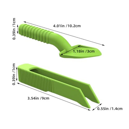 Reptile Cleaning Tools 5-Set with Long Handle Tweezers and Scooper for Terrarium Waste and Food Removal, Suitable for Lizards, Bearded Dragons, Small Animals, and Reptile Tank