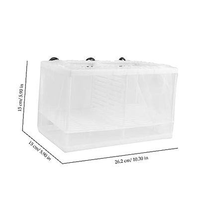 COLLBATH Breeding Box for Betta Fish Isolation Mesh Tank Divider Incubator Box for Aquarium Reptile Shrimp and Fry