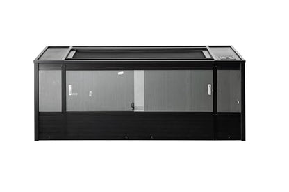 New Age Pet ECOFLEX X-Large Reptile Enclosure with Matching Cabinet Stand Set in Black - color: Black, size: X-Large