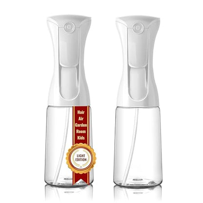Fine Mist Water Spray Bottle – Continuous Refillable Mister for Plants, Beauty, Cleaning & Home Use(200ml 2Pcs, Transparent bottle) - color: Transparent bottle, style: 200ml 2Pcs