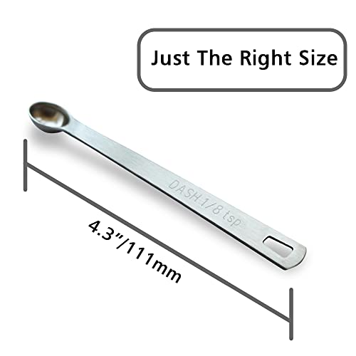 1PCS 1/8tsp(0.625ml) Mini Measuring Spoon, Small Teaspoon for Tiny Amounts | High Precision, Food-Grade, ‌Rust-Free, Dishwasher-Safe, Easy-Read Markings, Multi-Purpose, Sturdy & Durable - size: 1/8tsp|0.625ml|0.625cc|0.02oz