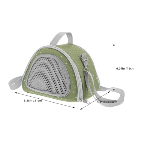 SHINEOFI 2Pcs Small Animal Carrier Bag, Breathable Mesh Crossbody Pet Travel Pouch, Portable Outdoor Carrier for Hamster, Guinea Pig, Hedgehog, Lizard