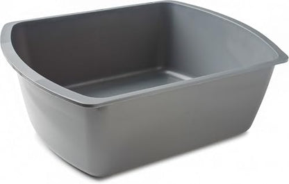Vakly Plastic Wash Basin, 7 Qt, Rectangular, Graduated | Hospital bedside soaking tub, Portable washbasin, Washing & cleaning, Foot bath, Face cleansing, Dish washing, Laundry
