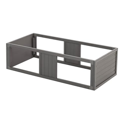 New Age Pet ECOFLEX Large Grey Mojave Stacker for Reptile Habitats | 10 Year Limited Manufacturer's Warranty | Stackable Design, Accommodates Lighting Set-Up - color: Grey, size: Large