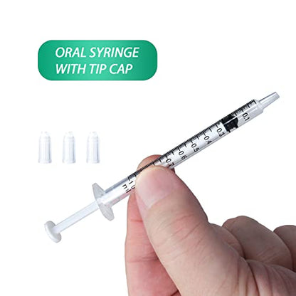 1ml Syringe for Liquid, Oral, Scientific Labs, Measurement, Dispensing, with Cap- 3 Pack 1ml Syringes - style: 1 ml