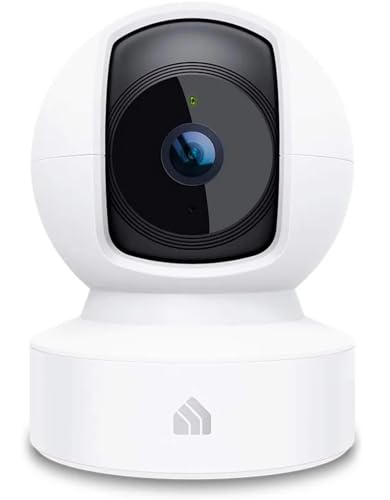 Kasa 1080p Indoor Pan/Tilt Wired Security Camera, Baby & Pet Monitor, EC70 | Motion Detection & Tracking, 2-Way Audio, Night Vision, Subscription-Free Local Storage or Optional Cloud - color: White, size: 1 Count (Pack of 1), style: New 1080P