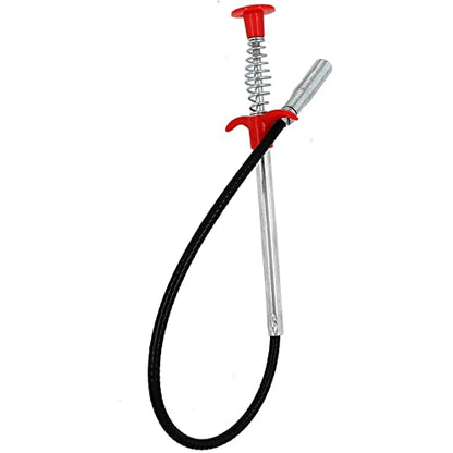 Drain Snake, Drain Clog Remover - Gutter Cleaning Tools Drain Cleaner for Toilet Sewer Shower Kitchen Bathroom Tub Clogged Drains Opener Cleaning Tool, Flexible Grabber Claw Pick Up Reacher (24 inch) - size: 24 inch。