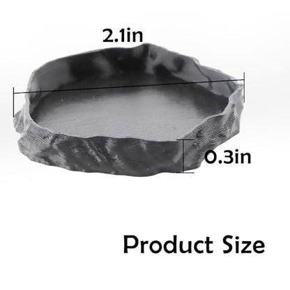 4 Pack Hermit Crab Food Bowl Round Water Dish Feeding Dish for Hermit Crab Turtle Snail Millipede Small Reptiles