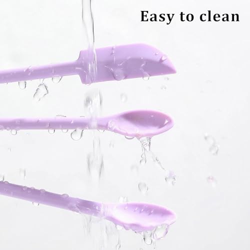 2Pcs Reptile Spoon, Reptile Powder Fruit Mixing Stirring Food Long Handle Feeding Tool Fit Crested Gecko Gargoyle Bearded Dragon