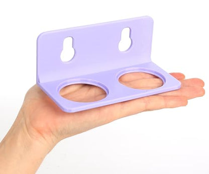Crested Gecko Feeding Ledge with 10PCS Gecko Food Water Dish - color: Purple