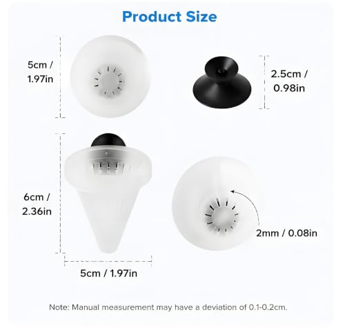 2Pcs White Cone Fish Feeder Cups with Suction for Aquarium Tanks | white cone fish feeder aquarium suction cup red worm feeder cup tank feeding dish 2pcs fish supplies