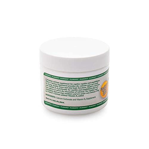 Fluker's Calcium Reptile Supplement with added Vitamin D3, 2 oz. - size: 2-Ounce