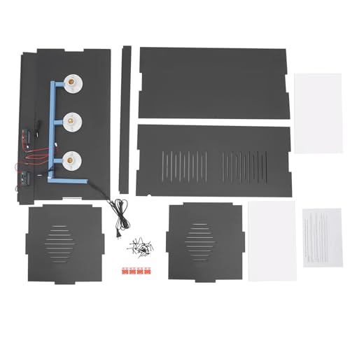 PVC Reptile Terrarium Tanks Enclosure for Chameleons Lizards Snakes, Reptile Pet Breeding Box ReptileHabitat with Two Independent Temperature Control and Glass Sliding Door (Black) - color: Black