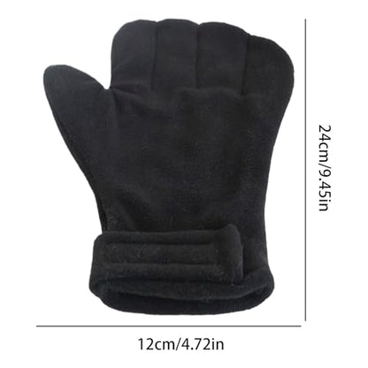Bite Proof Gloves Quick-Dry Grooming Pet Protection Mittens | Small Animal Handling Protection Glove for Bunny Sugar Glider Bird Parrot Hedgehog Squirrel Reptile Snake Lizard Grooming - color: Black