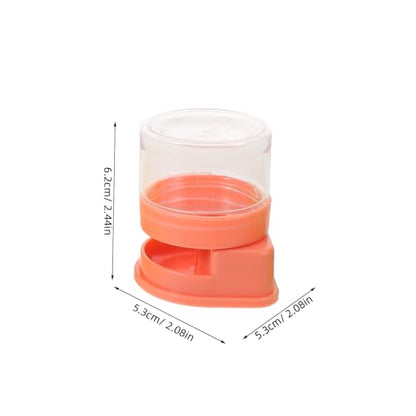 Kisangel 4pcs Small Reptile Water Fountain Automatic Plastic Water Dish for Tortoise Lizard Snake and Frog Terrarium Bowls Pet Feeder