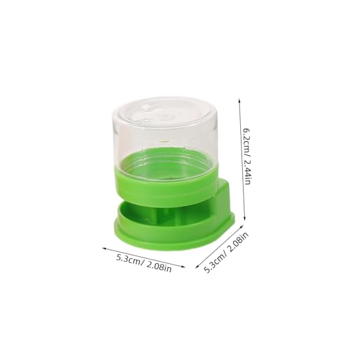 Kisangel 4pcs Small Reptile Water Fountain Automatic Plastic Water Dish for Tortoise Lizard Snake and Frog Terrarium Bowls Pet Feeder