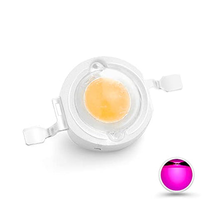 CHANZON 10 pcs High Power Led Chip on Board 3W Pink | (400mA - 500mA / DC 3V - 3.4V / 3 Watt) Super Bright Intensity SMD COB Light Emitter Components Diode Bulb Bead DIY Lighting - color: L) Pink
