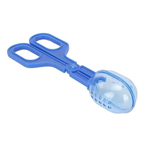 JTLB Reptile Feeding Clamp with Ventilated Poop Scoop Tool for Feeding and Cleaning, Suited for Tortoise, Lizard, Frog, Spider (Blue) - color: Blue