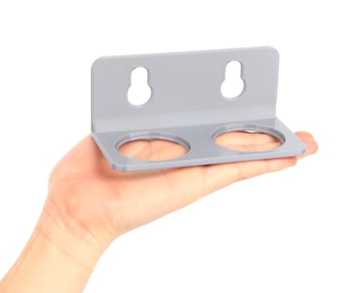 Crested Gecko Feeding Ledge with 10PCS Gecko Food Water Dish - color: Gray