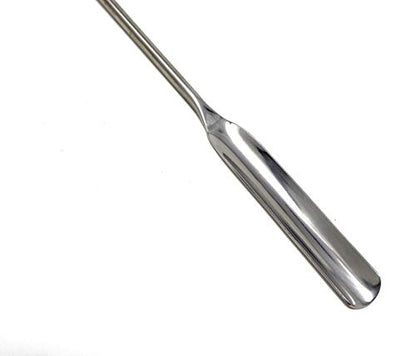A2Z-VL004 Stainless Steel Micro Lab Scoop Half Rounded Spoon Spatula Sampler, with Vinyl Handle 6" (15.24 cm)
