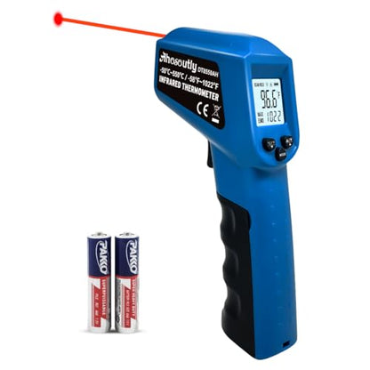 Infrared Thermometer Temperature Gun - 58 ℉~1022 ℉ (- 50 ℃~550 ℃) Non-Contact Digital Laser Infrared Ir Thermometer for Cooking, Barbecue, Food, Repair (Blue) - color: Blue1