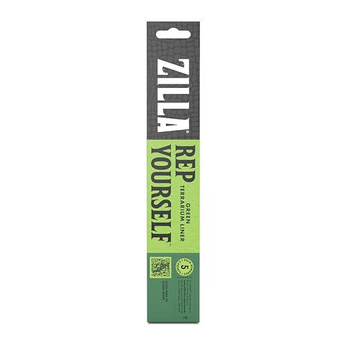 Zilla Reptile Terrarium Bedding Substrate Floor Liner, Green, 10G, 9.75" x 19.75" - size: 9.75" x 19.75"