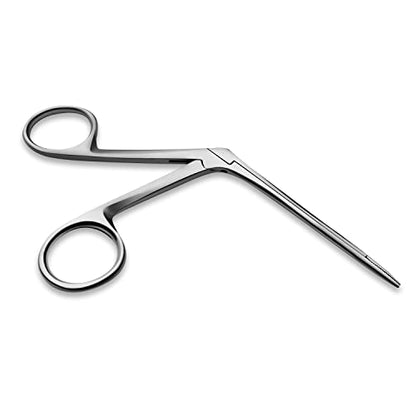 Precise ENT Procedures with Alligator Ear Forceps - Curved Jaw Design, Non-Slip Grip Handle, Fine-Tip, Reusable and Easy to Clean - Micro 3 Inches - size: 3 Inch Micro