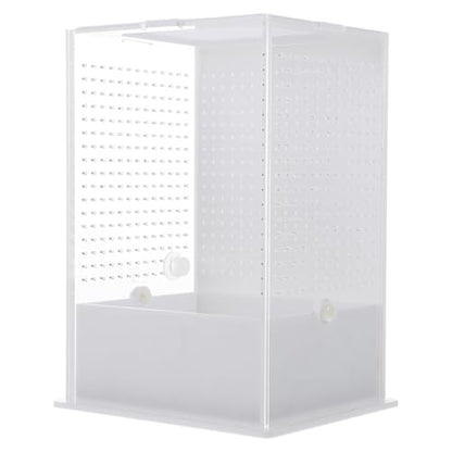 2 Pcs Feeding Box Insect Breeding Container Transparent Habitat Reptile Tarantula Scorpion Lizard