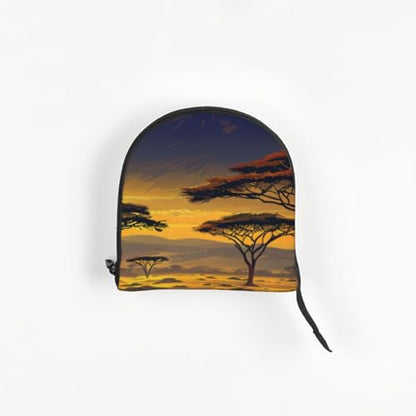 Small Pet Carrier Purse Bag, African Savanna Sunset Print Shoulder Bag for Dogs Cats, Puppy Tote Travel Handbag - color: African Savanna Sunset