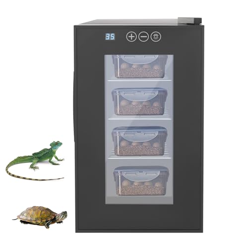 Reptile Incubator 23L Cabinet Incubator Constant Temperature Scientific Lab Incubators Reptile Egg with LED Light 10-40°C Cooling and Heating Temperature for Small Reptiles