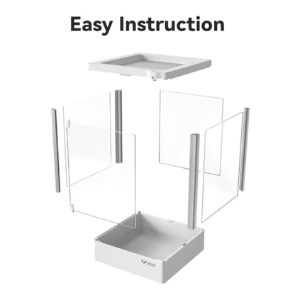 3.2Gal Reptile Terrarium for Spider Frog Insects Waterproof Base Dual-Lock | 7.9x7.9x11.8" Aluminum Frame,Easy-Clean,Compact for Geckos,Frogs,Spiders,Isopods,Lizard,Heat Lamp Compatible,Mesh Ventilation - size: 7.9x7.9x11.8"