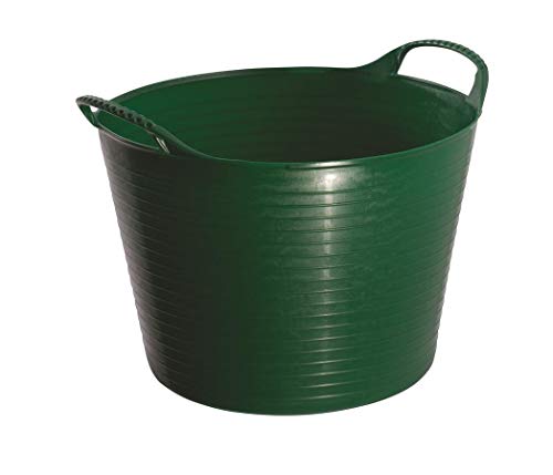 Red Gorilla Small Flexible Plastic Tub, Toy Storage, Laundry, Gardening & More, 14 Liter/3.7 Gallons, Green - color: Green