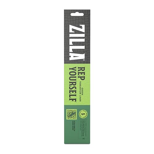 Zilla Reptile Terrarium Bedding Substrate Floor Liner, Green, 20L/29G, 11.75" x 29.5" - size: 11.75" x 29.5"