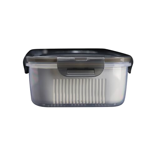 Dual Compartment Cleaning Bin | Compact, Durable, and Highly Functional with Dual Removable Baskets | The Ultimate No-Spill Cleaning Solution