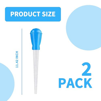 2 Pack Aquarium Gravel Cleaner Siphon, Manual Fish Tank Waste Remover Pipette, Handheld Aquarium Siphon Pump for Cleaning Fish Tank Sand, Debris